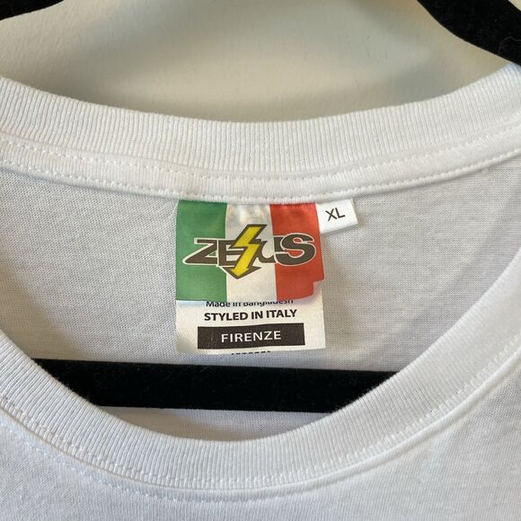 Mona Lisa Graphic T-Shirt Crew Neck Short Sleeve White Women's Size L/XL - Picture 5 of 7